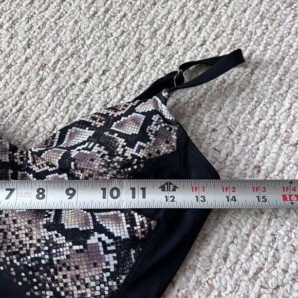 Gottex Honduras Solid/Snake-Print One-Piece Bathing Suit - Picture 4 of 10